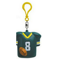 Rubber Football Coin Purse w/ Keychain